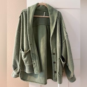 Free People Bleached Military Jordan Jacket (M)